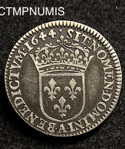 ,MONNAIE,ROYALE,LOUIS,XIV,1/12,ECU,1644,