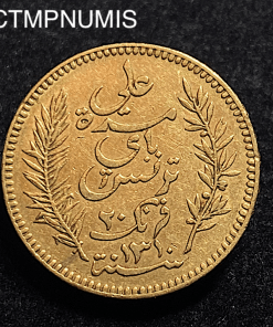 ,TUNISIE,20,FRANCS,OR,1892,1310,