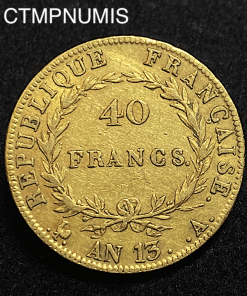 ,40,FRANCS,OR,NAPOLEON,EMPEREUR,AN,13,