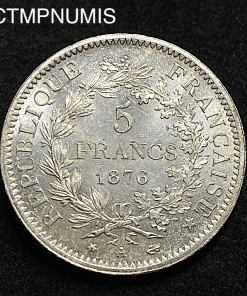 ,MONNAIE,5,FRANCS,HERCULE,ARGENT,1876,