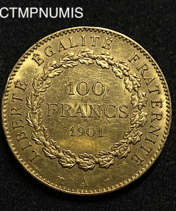 ,MONNAIE,100,FRANCS,OR,GENIE,1901,