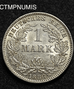 ,MONNAIE,ALLEMAGNE,1,MARK,ARGENT,1886,F,