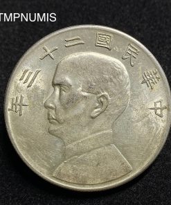 ,MONNAIE,CHINE,1,DOLLAR,ARGENT,1934,