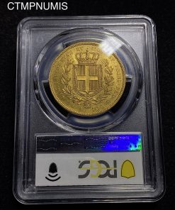 ,MONNAIE,ITALIE,100,LIRE,OR,1840,GENES,