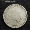 ,MONNAIE,1,FRANC,ARGENT,SEMEUSE,1900,