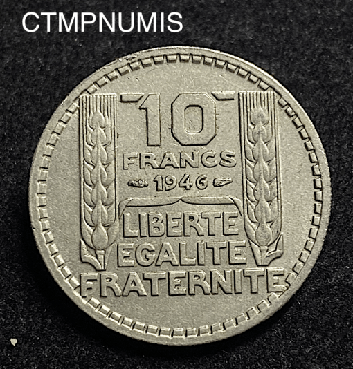 ,MONNAIE,10,FRANCS,TURIN,1946,RAMEUX,LONGS,