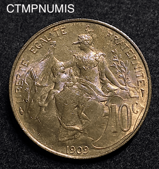 ,MONNAIE,10,CENTIMES,DUPUIS,1909,