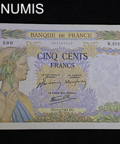 ,BILLET,500,FRANCS,LA,PAIX,1941,