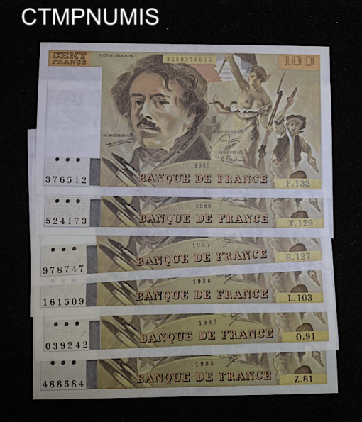 ,BILLET,100,FRANCS,DELACROIX,