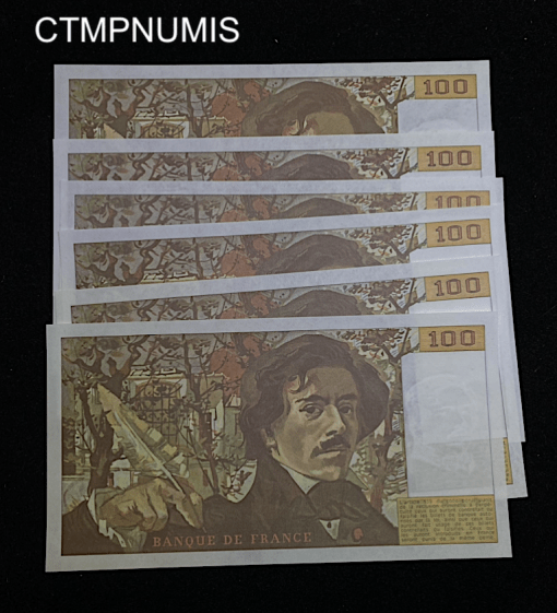 ,BILLET,100,FRANCS,DELACROIX,