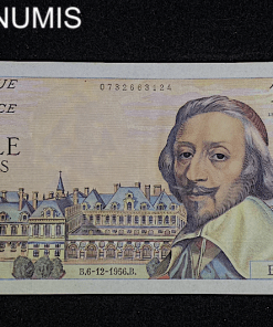 ,BILLET,1000,FRANCS,RICHELIEU,6.12.1956,