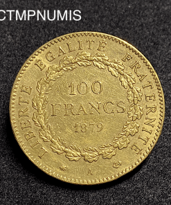 ,MONNAIE,100,FRANCS,OR,GENIE,1879,