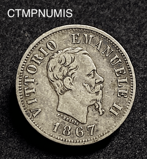 ,MONNAIE,ITALIE,50,CENTESIMI,1867,T,TURIN,