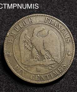 ,SATIRIQUE,10,CENTIMES,NAPOLEON,III,1854,