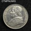 ,MONNAIE,VATICAN,20,BAIOCCHI,ARGENT,1862,ROME,