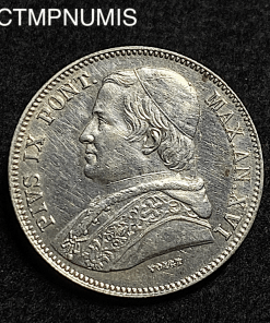 ,MONNAIE,VATICAN,20,BAIOCCHI,ARGENT,1862,ROME,