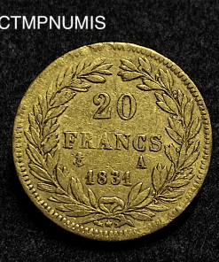 ,MONNAIE,ROYALE,LOUIS,PHILIPPE,20,FRANCS,OR,1831,