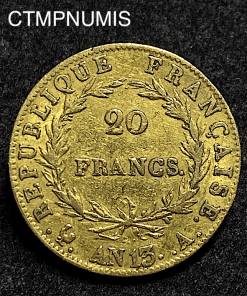 ,MONNAIE,20,FRANCS,OR,NAPOLEON,AN,13,