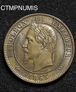 ,10,CENTIMES,NAPOLEON,III,1863,K,BORDEAUX,