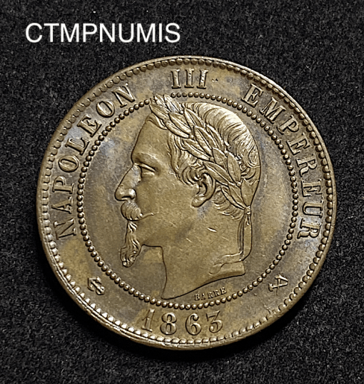 ,10,CENTIMES,NAPOLEON,III,1863,K,BORDEAUX,