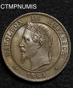 ,10,CENTIMES,NAPOLEON,III,1864,