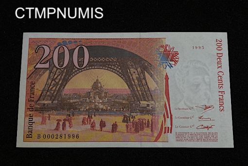 ,BILLET,200,FRANCS,EIFFEL,1995,