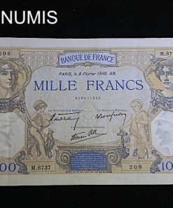 ,BILLET,1000,FRANCS,CERES,1940,MERCURE,