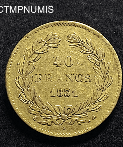 ,ROYALE,40,FRANCS,OR,LOUIS,PHILIPPE,1831,