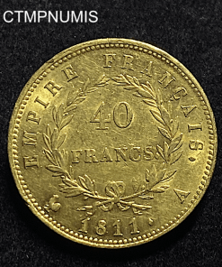 ,MONNAIE,EMPIRE,40,FRANCS,OR,NAPOLEON,1811,