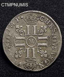 ,MONNAIE,ROYALE,LOUIS,XIV,1/4,ECU,8,L,1691,M,TOULOUSE,