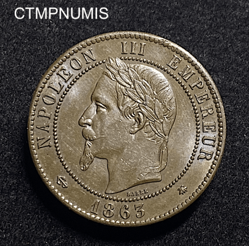 ,MONNAIE,EMPIRE,10,CENTIMES,NAPOLEON,1863,