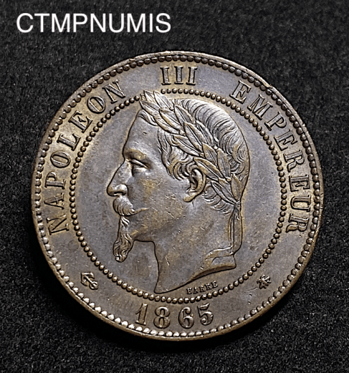 ,EMPIRE,10,CENTIMES,NAPOLEON,1865,