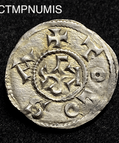 ,MONNAIE,DENIER,ARGENT,CHARLEMAGNE,TOULOUSE,