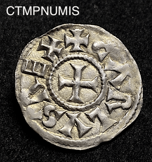 ,MONNAIE,DENIER,ARGENT,CHARLEMAGNE,TOULOUSE,