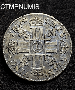 ,MONNAIE,ROYALE,LOUIS,XIV,1/12,ECU,8,L,1691,LILLE,