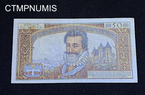 ,BILLET,50,FRANCS,HENRI,IV,1959,