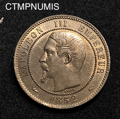 ,10,CENTIMES,NAPOLEON,1852,