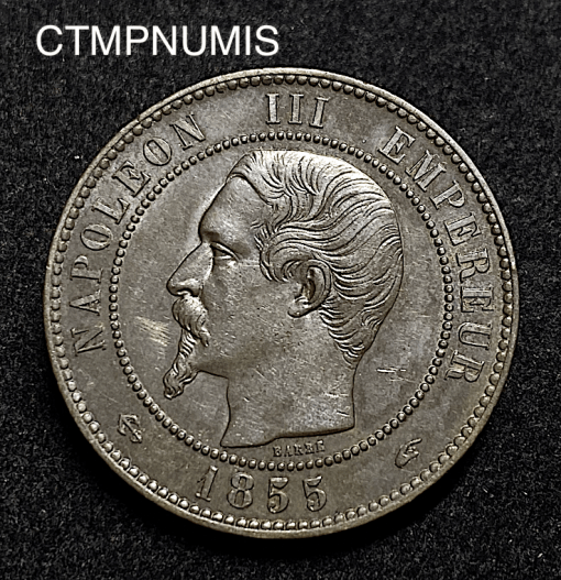 ,EMPIRE,10,CENTIMES,NAPOLEON,III,1855,