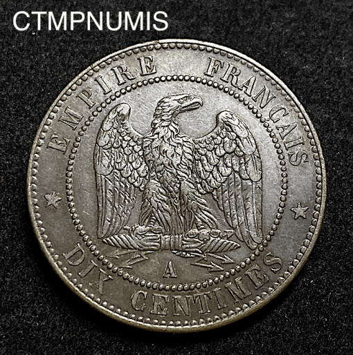 ,EMPIRE,10,CENTIMES,NAPOLEON,III,1855,