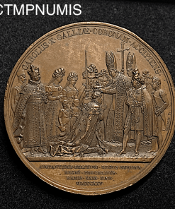,MEDAILLE,SACRE,CHARLES,X,REIMS,1825,