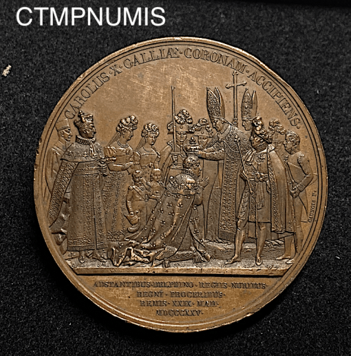 ,MEDAILLE,SACRE,CHARLES,X,REIMS,1825,