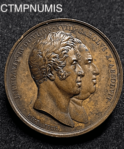 ,MEDAILLE,LOUIS,XVIII,1825,STATUE,LYON,LOUIS,XIV,