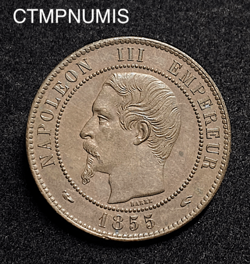 ,MONNAIE,EMPIRE,10,CENTIMES,NAPOLEON,1855,