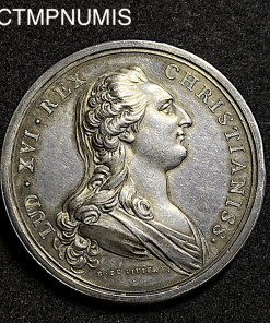 ,MEDAILLE,ARGENT,LOUIS,XVI,MARIE,ANTOINETTE,