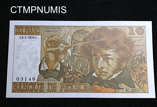 ,BILLET,10,FRANCS,BERLIOZ,2,1,1976,NEUF,