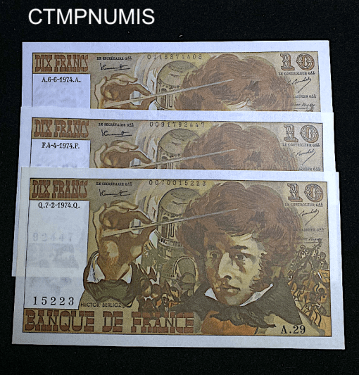 ,BILLET,10,FRANCS,BERLIOZ,1974,NEUF,