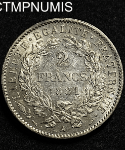 ,MONNAIE,2,FRANCS,CERES,1881,SUP,