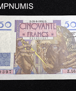 ,BILLET,50,FRANCS,LE,VERRIER,1950,