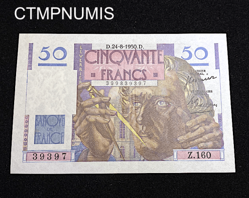 ,BILLET,50,FRANCS,LE,VERRIER,1950,