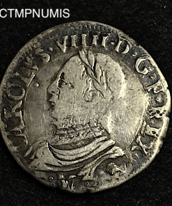 ,,1/2,TESTON,ARGENT,CHARLES,IX,1573,TOULOUSE,